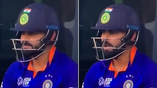 Virat Kohli couldn't have timed his expression better (Screengrab)