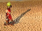 She has no option but to tread these very roads, for as recently as 2019, 4 of 5 women did not have access to the indoor tap water supply. (PTI) She has no option but to tread these very roads, for as recently as 2019, 4 of 5 women did not have access to the indoor tap water supply. (PTI)