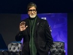 Amitabh Bachchan at the launch of season 14 of Kaun Banega Crorepati on August 3. (AFP)