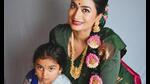 Actor Shwetha Srivatsav with daughter, Ashmitha Actor Shwetha Srivatsav with daughter, Ashmitha