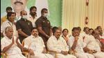 AIADMK senior leader KP Munusamy on Thursday accused chief minister and DMK president MK Stalin of helping O Panneerselvam to bring down Edappadi Palaniswami. (PTI) AIADMK senior leader KP Munusamy on Thursday accused chief minister and DMK president MK Stalin of helping O Panneerselvam to bring down Edappadi Palaniswami. (PTI)