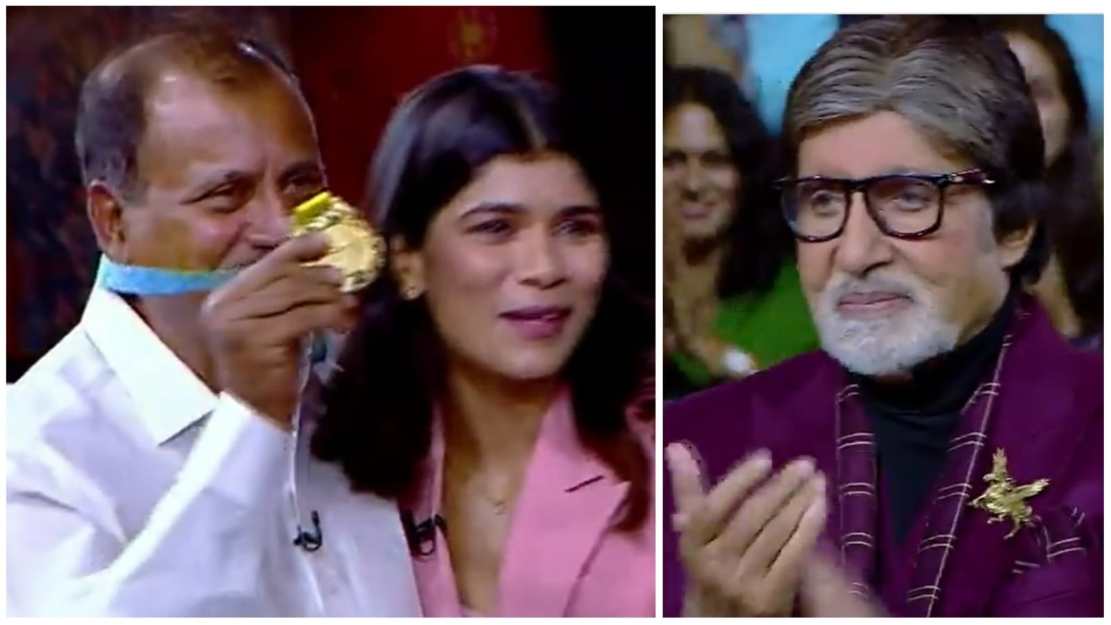 Kaun Banega Crorepati 14: Amitabh Bachchan is overwhelmed as Nikhat Zareen honours her father. Watch