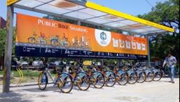 Covid, fading interest has left Panckhula’s cycle sharing system looking for takers. (HT FIle)