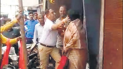 A video of the incident has gone viral HT Photo A video of the incident has gone viral HT Photo