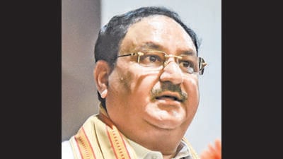 Himachal’s Bharatiya Janata Party’s (BJP) top brass held consultations with national party chief Jagat Prakash Nadda and home minister Amit Shah in New Delhi to discuss the political situation even as the opposition, Congress and Aam Aadmi Party (AAP), had already announced guarantees to woo the electorate. (PTI File Photo) Himachal’s Bharatiya Janata Party’s (BJP) top brass held consultations with national party chief Jagat Prakash Nadda and home minister Amit Shah in New Delhi to discuss the political situation even as the opposition, Congress and Aam Aadmi Party (AAP), had already announced guarantees to woo the electorate. (PTI File Photo)