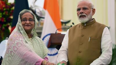 Prime Minister Narendra Modi and Bangladesh PMSheikh Hasina are expected to meet on the second day of her state visit starting September 5 (HT File Photo) Prime Minister Narendra Modi and Bangladesh PMSheikh Hasina are expected to meet on the second day of her state visit starting September 5 (HT File Photo)
