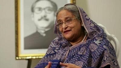 Sheikh Hasina last visited India in October 2019, and this was followed by Modi’s visit to Dhaka in March last year to participate in Bangladesh’s independence day celebrations (REUTERS) Sheikh Hasina last visited India in October 2019, and this was followed by Modi’s visit to Dhaka in March last year to participate in Bangladesh’s independence day celebrations (REUTERS)