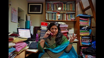 Teesta Setalvad, a rights activist fighting for scores of survivors and victims of Gujarat riots, was arrested by Gujarat state police’s anti-terrorism wing on June 25. (AP File Photo) Teesta Setalvad, a rights activist fighting for scores of survivors and victims of Gujarat riots, was arrested by Gujarat state police’s anti-terrorism wing on June 25. (AP File Photo)