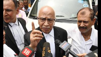 RJD leader Kartik Kumar’s counsel Janardan Rai interacts with the media outside Danapur court in Patna on Thursday. (Santosh Kumar/HT Photo) RJD leader Kartik Kumar’s counsel Janardan Rai interacts with the media outside Danapur court in Patna on Thursday. (Santosh Kumar/HT Photo)