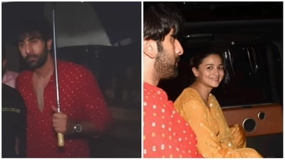 Ranbir Kapoor and Alia Bhatt were spotted together late Wednesday. Ranbir Kapoor and Alia Bhatt were spotted together late Wednesday. 