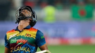 His stand with Dasun Shanaka, who scored 45 off 33, put Sri Lanka in the driver's seat (Getty Images) His stand with Dasun Shanaka, who scored 45 off 33, put Sri Lanka in the driver's seat (Getty Images)