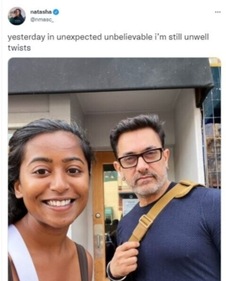 Taking to Twitter, a fan posted a selfie with the actor.