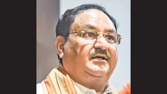 Himachal’s Bharatiya Janata Party’s (BJP) top brass held consultations with national party chief Jagat Prakash Nadda and home minister Amit Shah in New Delhi to discuss the political situation even as the opposition, Congress and Aam Aadmi Party (AAP), had already announced guarantees to woo the electorate. (PTI File Photo)
