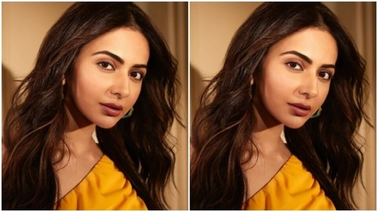 Rakul Preet played muse to fashion designer house Dash And Dot and picked a bright yellow dress from the shelves of the designer house.(Instagram/@rakulpreet)