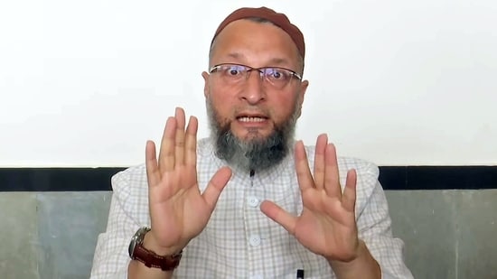 All India Majlis-e-Ittehadul Muslimeen (AIMIM) chief Asaduddin Owaisi. (ANI Photo)
