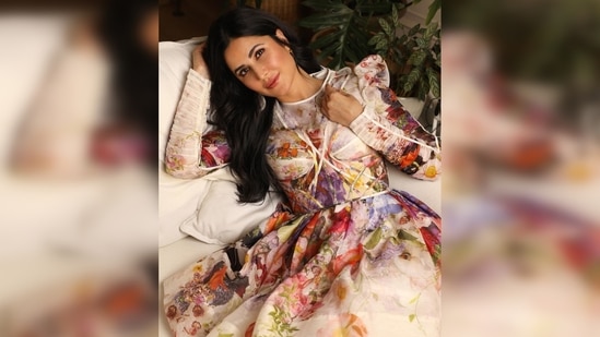 Katrina Kaif doesn't even need to put in much effort to achieve the perfect pose. All she did here was sat relaxed on a sofa in a pretty floral dress and she managed to look like the queen she already is.(Instagram/@katrinakaif)