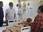 DM visited SCB Medical College today to ascertain the health conditions of Padmashree Kamala Pujari. DM visited SCB Medical College today to ascertain the health conditions of Padmashree Kamala Pujari. 