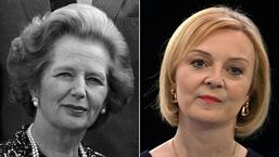 Margaret Thatcher (left) and Liz Truss (AFP)