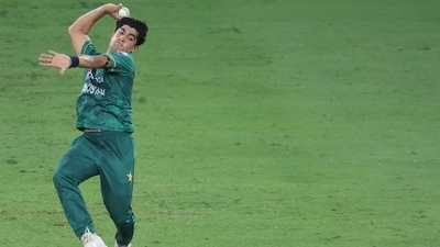 Pakistan pacer Naseem Shah delivers a ball during the Asia Cup (AFP) Pakistan pacer Naseem Shah delivers a ball during the Asia Cup (AFP)