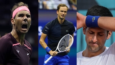 Rafael Nadal; Daniil Medvedev; Novak Djokovic Rafael Nadal; Daniil Medvedev; Novak Djokovic