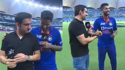 Gautam Gambhir with Suryakumar Yadav Gautam Gambhir with Suryakumar Yadav
