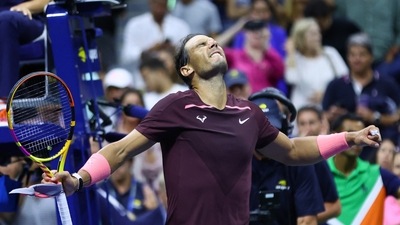 U.S. Open - Flushing Meadows, New York, United States - September 1, 2022 Spain's Rafael Nadal celebrates winning his second round match against Italy's Fabio Fognini (REUTERS)