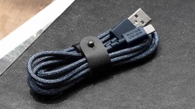 Apple’s lightning charger. Apple’s lightning charger.