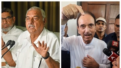 Bhupinder Singh Hooda said the three G-23 leaders who met Ghulam Nabi Azad urged him to not say things against the party which would lead to bitterness. Bhupinder Singh Hooda said the three G-23 leaders who met Ghulam Nabi Azad urged him to not say things against the party which would lead to bitterness.