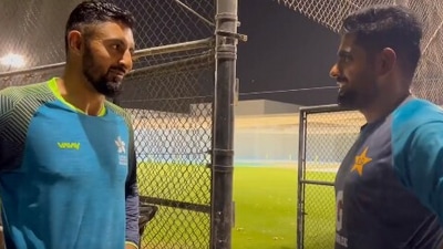 Nizakat Khan and Babar Azam (Twitter) Nizakat Khan and Babar Azam (Twitter)