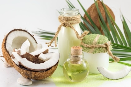 Coconut oil and milk Coconut oil and milk