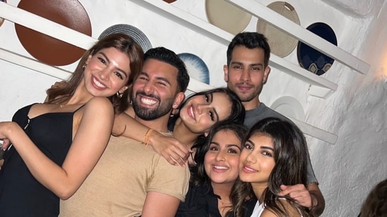 In one photo from the Thursday party, Nysa Devgan held Orhan Awatramani close as they posed for a photo. A smiling Khushi Kapoor is also posing with the group. Orhan also shares a close bond with Khushi's elder sister Janhvi Kapoor. Recently, Orhan partied with Janhvi and Nysa in Mumbai.