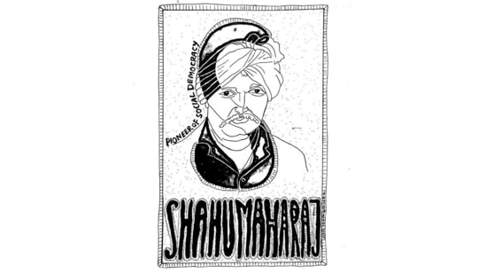S is for Shahu Maharaj: This letter commemorates the pro-Dalit ruler who lived over a century ago. He became king of Kolhapur, Maharashtra, in 1894, and in 1902 became the first ruler to roll out caste-based reservation in modern India. Amid stiff opposition, he instituted a 50% reservation for Dalit and backwards classes in educational institutions and government jobs.(Image courtesy: Anti-Caste Alphabets; Sunil Abhiman Awachar, Coral and Panther’s Paw Publication)
