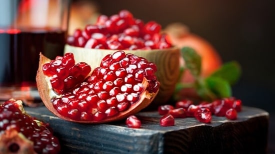Pomegranate helps in improving the vision, when included in the daily diet.(Unsplash)