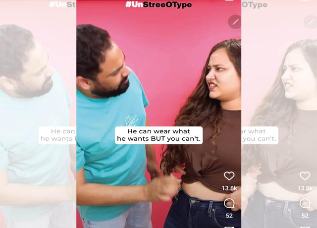 Raina Raonta is utilising her time as the head of social strategy at Yuvaa (@weareyuvaa) to make Reels and other content that breaks gender stereotypes, with a series called ##UnStreeOType since March 2022 Raina Raonta is utilising her time as the head of social strategy at Yuvaa (@weareyuvaa) to make Reels and other content that breaks gender stereotypes, with a series called ##UnStreeOType since March 2022