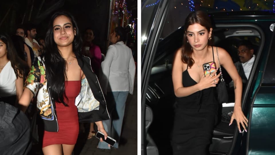 Nysa Devgan and Khushi Kapoor were spotted in Mumbai. (Pics: Varinder Chawla)