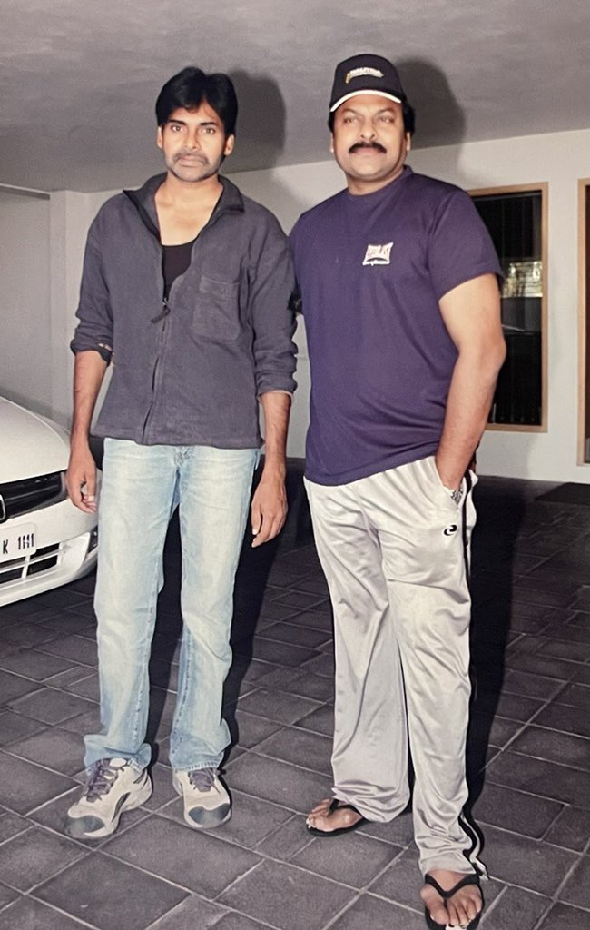 Happy birthday Pawan Kalyan: Chiranjeevi wished his brother by sharing this old photo of the two. Happy birthday Pawan Kalyan: Chiranjeevi wished his brother by sharing this old photo of the two.