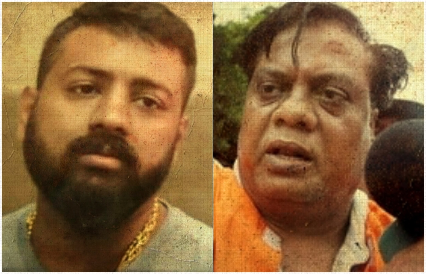 Sukesh Chandrashekhar (L) and Chhota Rajan.&nbsp; (File Photo)