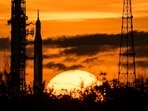 The Artemis mission is hailed as the first step in the next era of human exploration on the moon.(NASA) The Artemis mission is hailed as the first step in the next era of human exploration on the moon.(NASA)