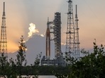 The leak occurred as liquid hydrogen was being pumped into the rocket. No new date for another try was immediately announced.(NASA)