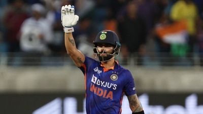 Kohli scored 59 off 44 balls against Hong Kong (REUTERS)