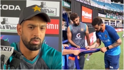 Haris Rauf and Virat Kohli (Twitter) Haris Rauf and Virat Kohli (Twitter)
