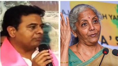 KTR said Telangana gets back only 46 paisa of every rupee it contributes to the nation. KTR said Telangana gets back only 46 paisa of every rupee it contributes to the nation.