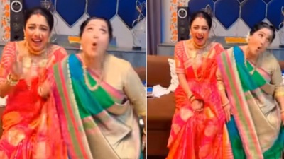 Snippets from a video shared by Rupali Ganguly.