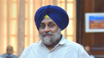 SAD chief Sukhbir Singh Badal appeared before the court of additional chief judicial magistrate in connection with a forgery case registered against the party by social activist Balwant Singh Khera. (PTI file photo)