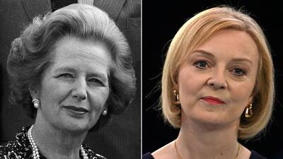 Margaret Thatcher (left) and Liz Truss (AFP) Margaret Thatcher (left) and Liz Truss (AFP)