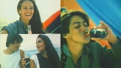 Salman Khan in the 1983 Camp Cola ad. Salman Khan in the 1983 Camp Cola ad.