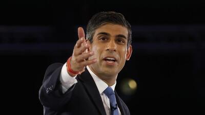 Rishi Sunak, former chancellor of the exchequer, speaks during a Conservative Party leadership hustings in London, UK. (Bloomberg) Rishi Sunak, former chancellor of the exchequer, speaks during a Conservative Party leadership hustings in London, UK. (Bloomberg)