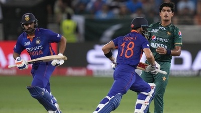 The two Asian Cricket giants had already competed against each other in the group stages of the tournament on August 28, last Sunday, where India had defeated Pakistan by five wickets. (AP) The two Asian Cricket giants had already competed against each other in the group stages of the tournament on August 28, last Sunday, where India had defeated Pakistan by five wickets. (AP)