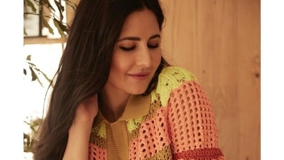 Loved Katrina Kaif's crochet polo crop top with denim pants in the gorgeous morning photoshoot? It is worth ₹35k (Instagram) Loved Katrina Kaif's crochet polo crop top with denim pants in the gorgeous morning photoshoot? It is worth ₹35k (Instagram)