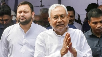 The JD(U) chief alleged that the merger of his party MLAs into BJP in Manipur was done using money power. (PTI) The JD(U) chief alleged that the merger of his party MLAs into BJP in Manipur was done using money power. (PTI)